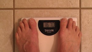 My Weight as of August 17, 2012