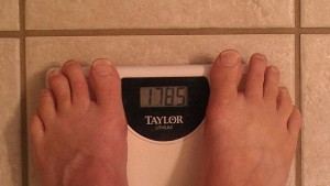 178.5 lbs. - down from 200 lbs.1