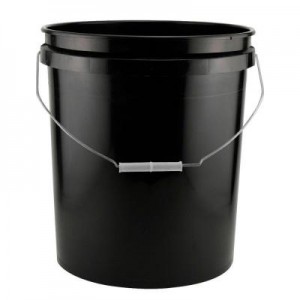 A 5 gallon bucket full of water weighs 40 lbs.