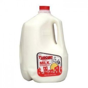 A gallon of milk weighs 8 lbs.